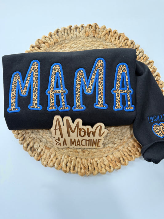 Cute Mama Appliqué Sweatshirt