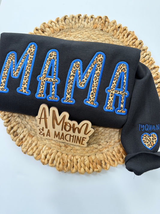 “Darling” Mama Appliqué Sweatshirt