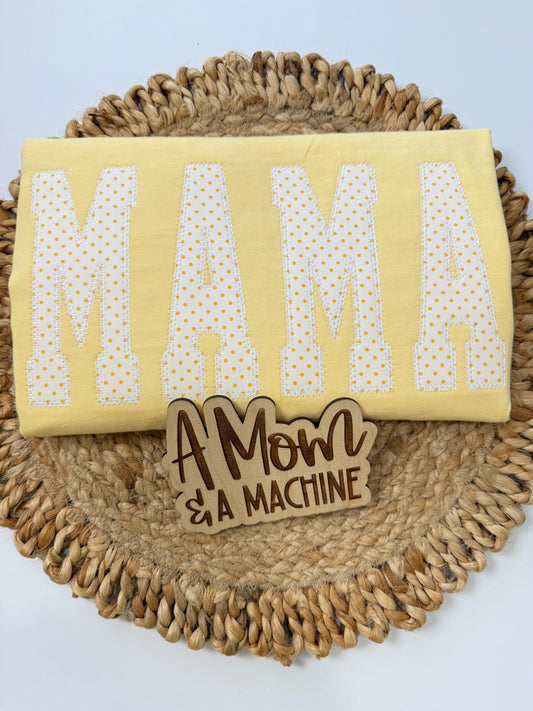 MAMA APPLIQUE SHIRT