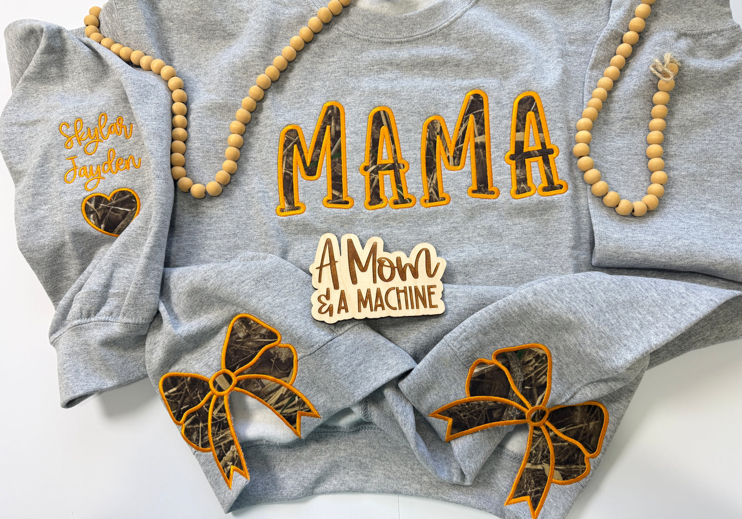 Cute Mama Appliqué Sweatshirt