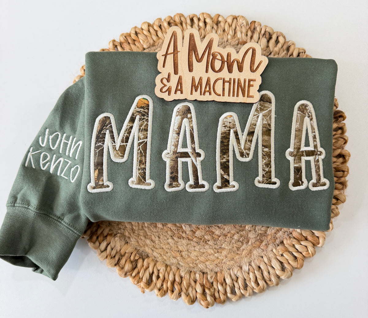 “Darling” Mama Appliqué Sweatshirt
