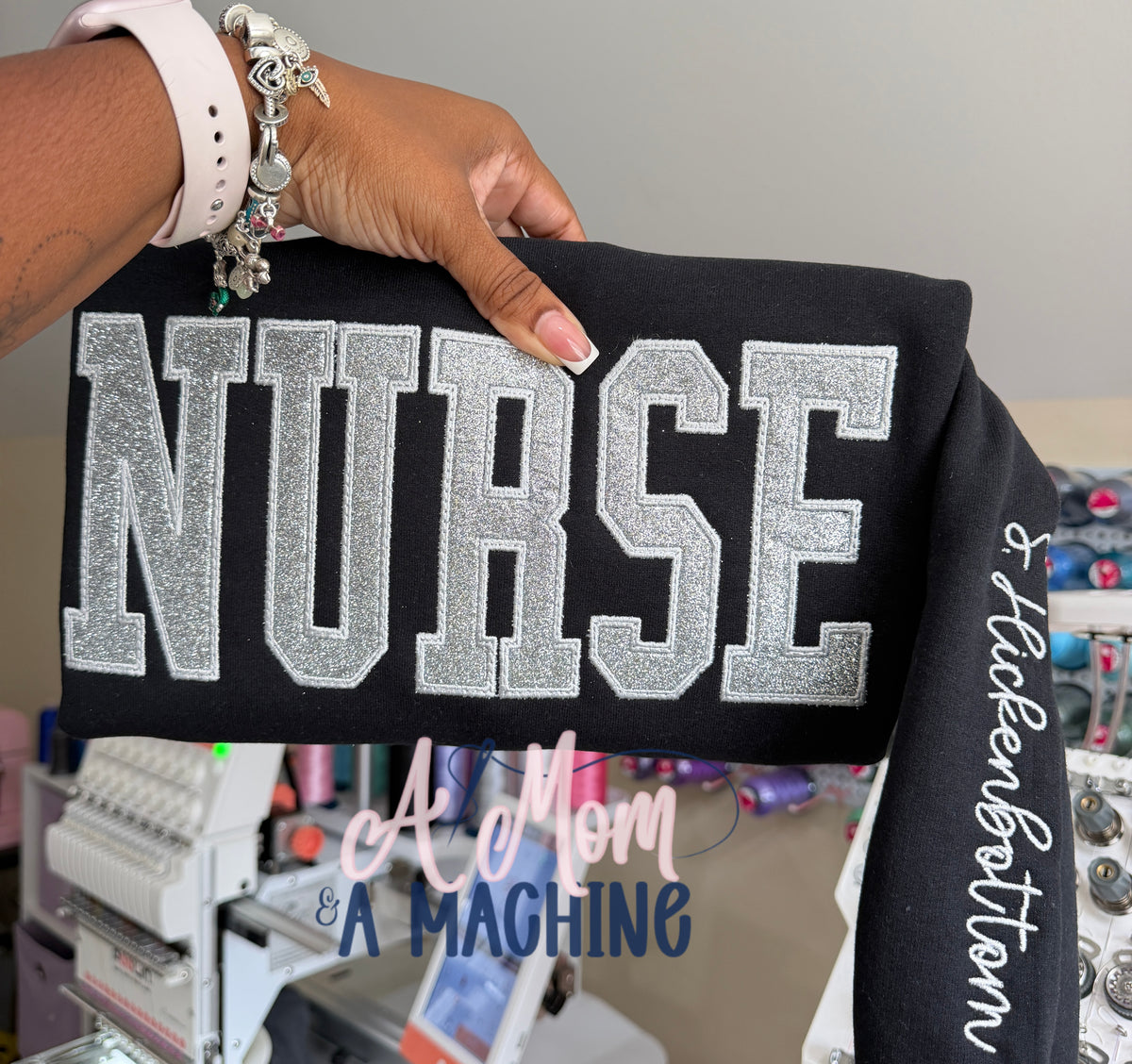Healthcare Glitter Crewneck