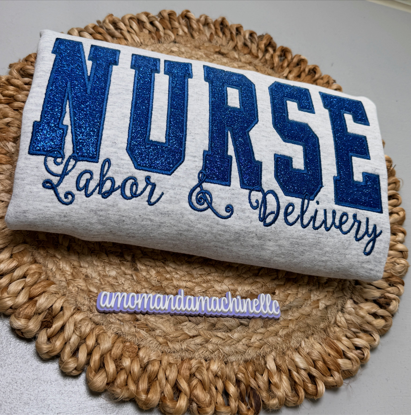 HEALTHCARE GLITTER SWEATSHIRT | NICU, RN, MA, L&D, CNA, CDA, RDH
