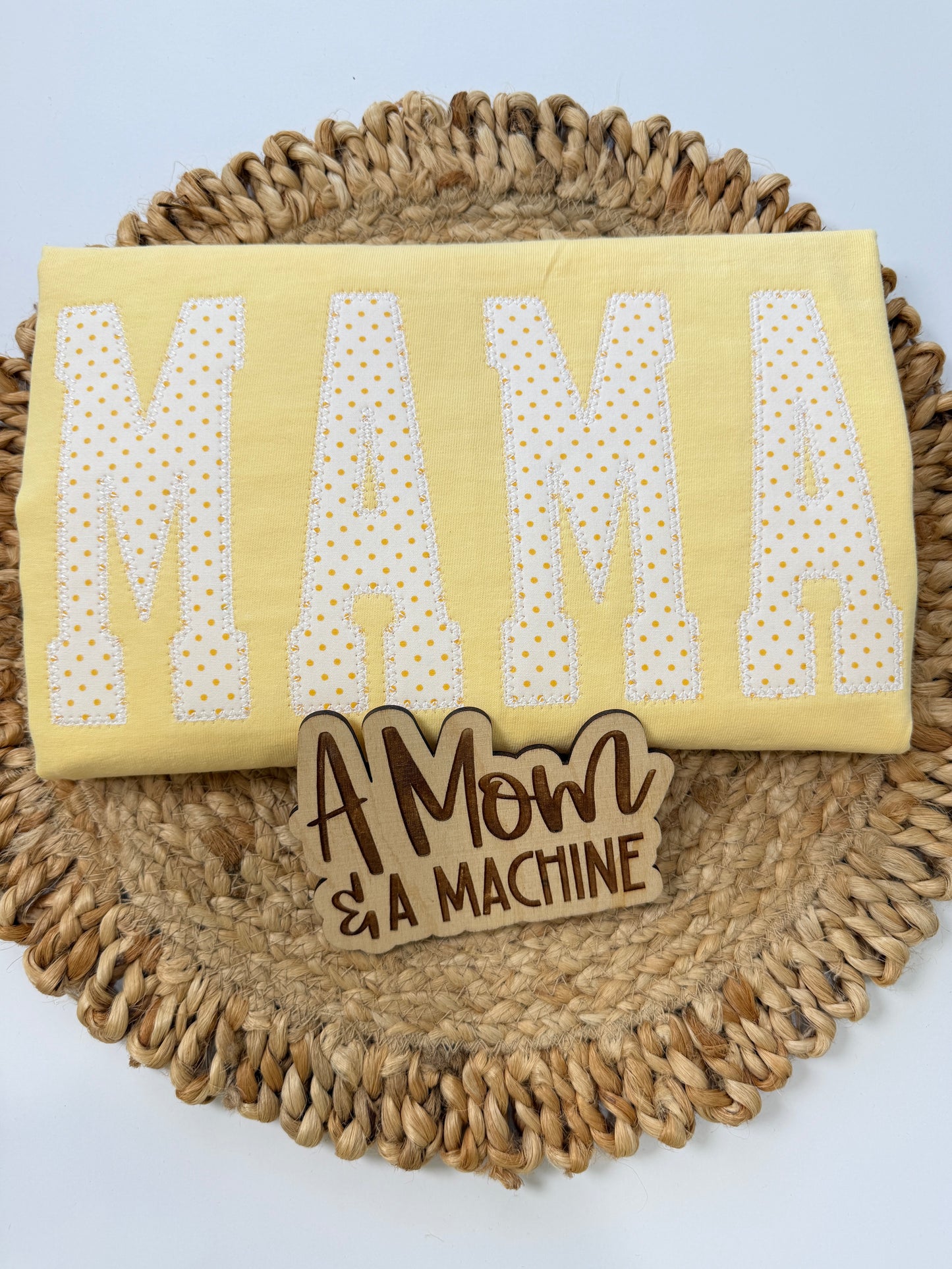 MAMA APPLIQUE SHIRT