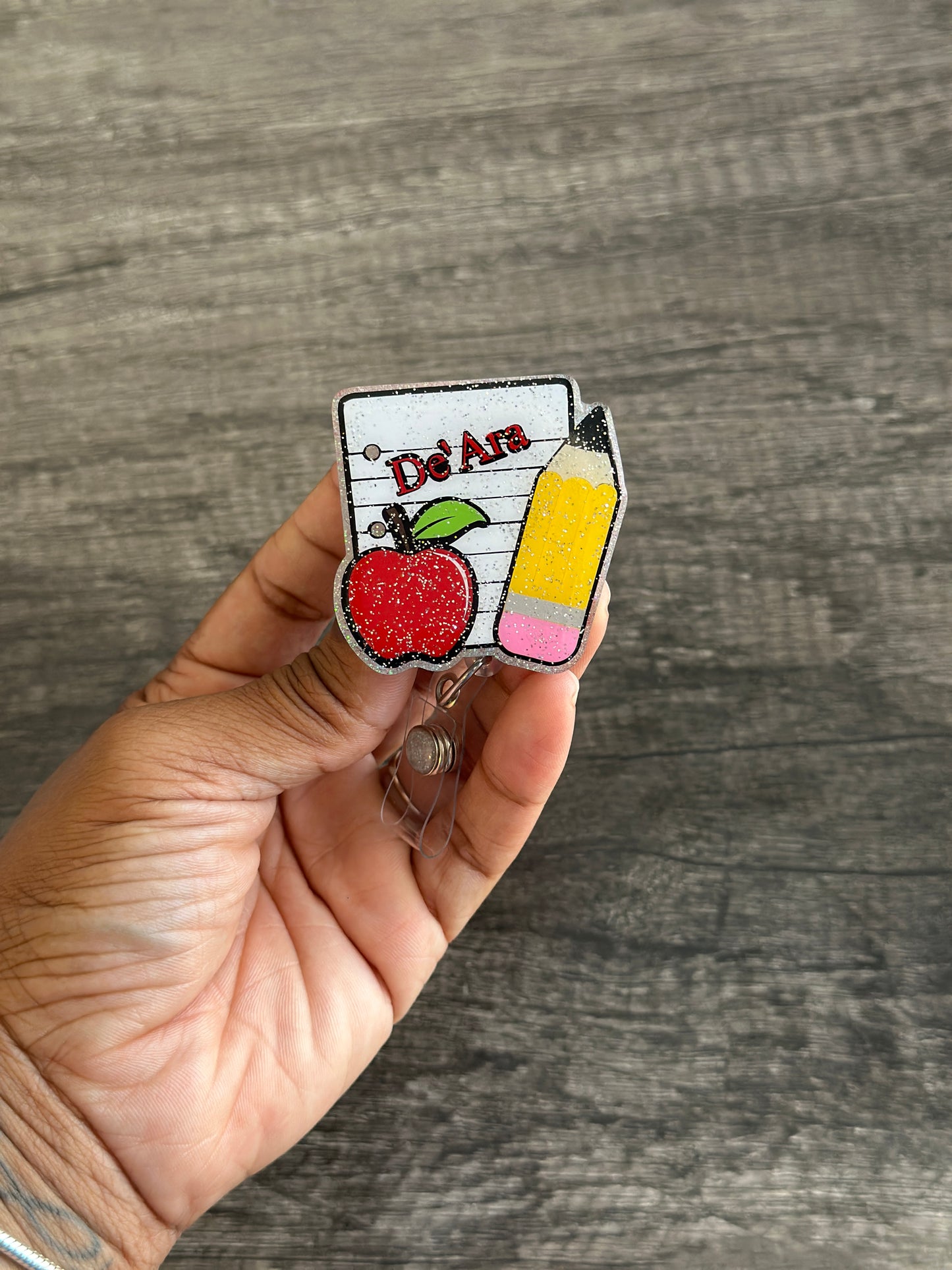 Teacher Notebook Badge Reel
